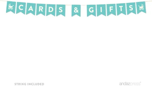 Miniatura 2 de Colección de Baby shower de Andaz Press Baby & Co., Banner Cards & Gifts, 1