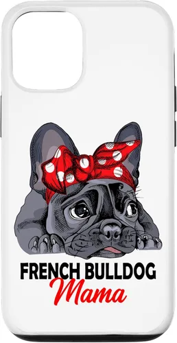 Miniatura 27 de iPhone 13 Pro Max Frenchie Mama Lindo Bulldog Francés Perro Mamá Divertido Estuche de Regalo para Mujer