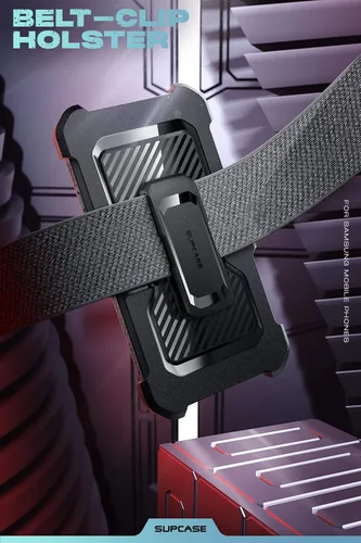 Miniatura 5 de SUPCASE Funda para Samsung Galaxy S22 Ultra con Soporte (Unicorn Beetle Pro), [Marco Frontal Integrado y Clip para Cinturón]