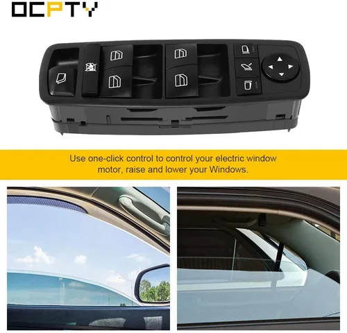 Miniatura 4 de OCPTY Interruptor de elevalunas eléctrico del lado del conductor, interruptor de control maestro para Mercedes-Benz 2007-2009 GL320 para GL350