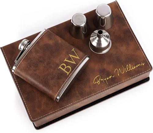 Miniatura 8 de Regalos de padrinos de boda – Juego de regalo personalizado para padrinos de boda con caja de regalo, embudo y vasos de chupito, despedida