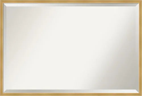 Miniatura 17 de Amanti Art Espejo de baño gris para sobre el fregadero, espejo rectangular gris arcilla esbelta de 24 x 30 pulgadas, marco de madera contemporánea