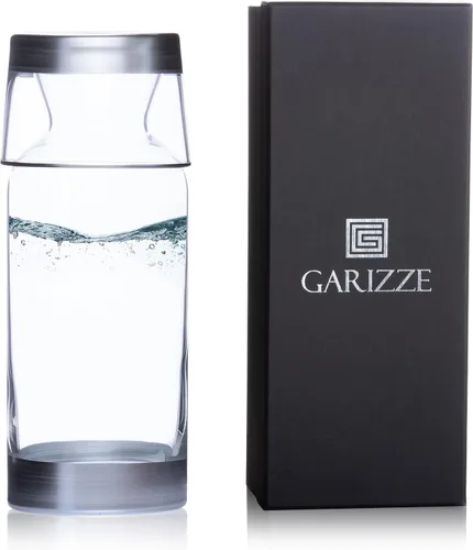 Miniatura 7 de GARIZZE Juego de jarra de agua y vidrio para dormitorio, juego de jarra de noche y vidrio, decantador de enjuague bucal para baño, jarra de agua