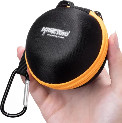 Miniatura 7 de MAGICYOYO N11 Yoyo N11 - Bola profesional Yoyo N11 de aleación de doble propósito (negro con dorado) con saco, guante, 12 cuerdas Yoyo y kit