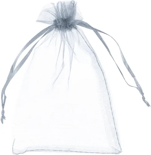 Miniatura 11 de Volanic 100 bolsas de regalo de organza con cordón transparente de 4 x 6 pulgadas, bolsa de regalo de joyería, fiesta, Navidad, bolsas de dulces