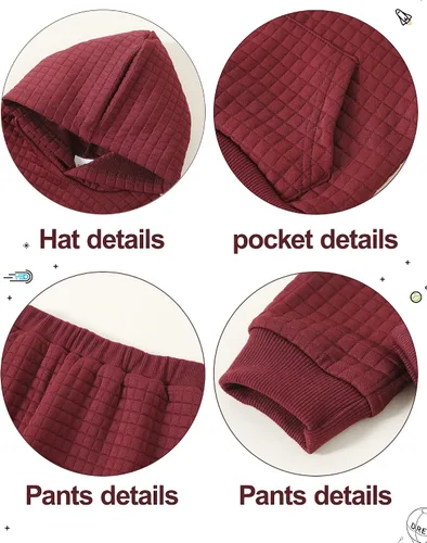 Miniatura 2 de ZOEREA Conjunto de 2 piezas de sudadera con capucha con estampado de letras y pantalones largos de camuflaje