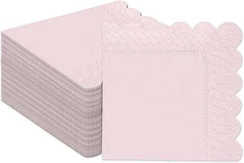 Miniatura 10 de qiqee Servilletas de cóctel Morandi Colors de 5 x 5 pulgadas, desechables, para bodas, cenas, fiestas de cumpleaños, postre, servilletas de papel 24