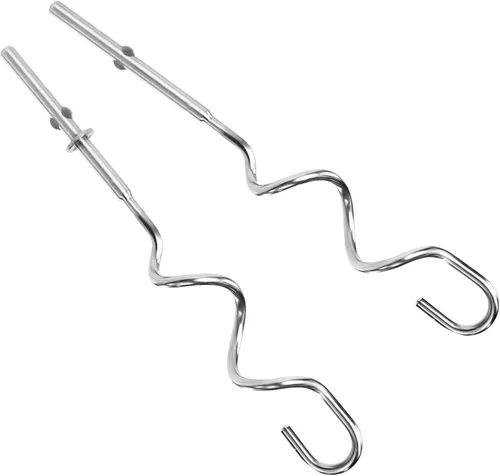 Miniatura 8 de 2 piezas de gancho de masa para batidora de mano, accesorios de acero inoxidable compatibles con batidora de mano kitchenAid, accesorios de repuesto