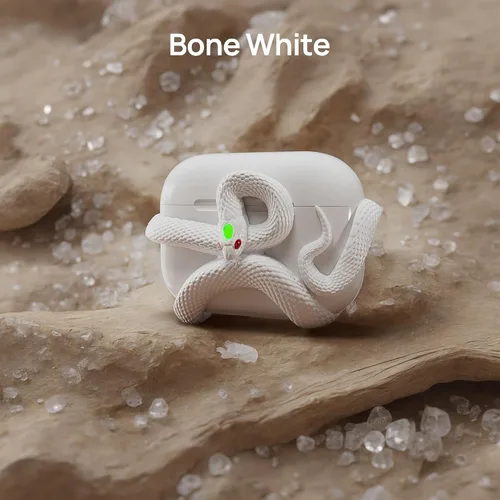 Miniatura 6 de La Funda Decorativa de Serpiente Compatible con AirPods 4ª Generación. Funda 3D Creativa y Estética de Serpiente de HaloMyyth, Cabeza Iluminada