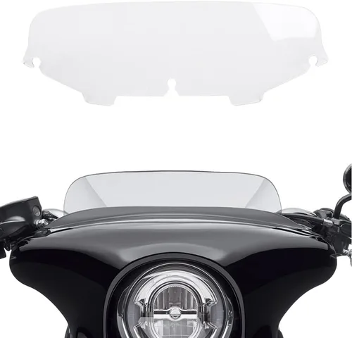 Miniatura 28 de Parabrisas negro de 4.5" para motocicleta, compatible con Harley Davidson Touring Street Glide Electra Glide FLHT FLHTCU Ultra Classic Glide FLHX