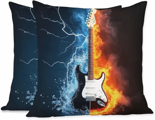 Miniatura 16 de Juego de 2 fundas de almohada cuadradas decorativas para sofá y cama, para hombres y mujeres, 18 x 18 pulgadas, diseño de gatitos lindos color negro
