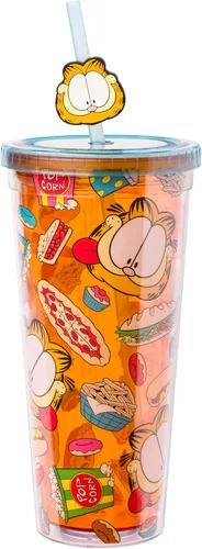 Miniatura 9 de Silver Buffalo Disney Una Loca Aventura de Goofy con Goofy, Max Goof, Roxanne y Bobby Zimuruski - Vaso de plástico para bebidas frías con tapa