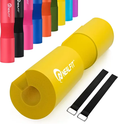 Miniatura 16 de NEALFIT Almohadilla para Barra de Pesos para Sentadillas—Almohadilla para Barra de Pesos—Ideal para Levantamiento de Pesas, Estocadas y Empujes
