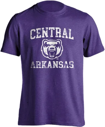 Miniatura 128 de Sport Your Gear NCAA Camiseta de manga corta retro con licencia oficial de aspecto desgastado para el día del juego, camiseta de espíritu deportivo