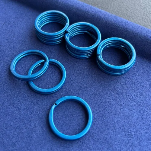 Miniatura 4 de Llaveros pequeños de 0.8 pulgadas (0.787 in) – Llavero resistente a granel para manualidades – Llavero dividido collar para mascotas, llaves