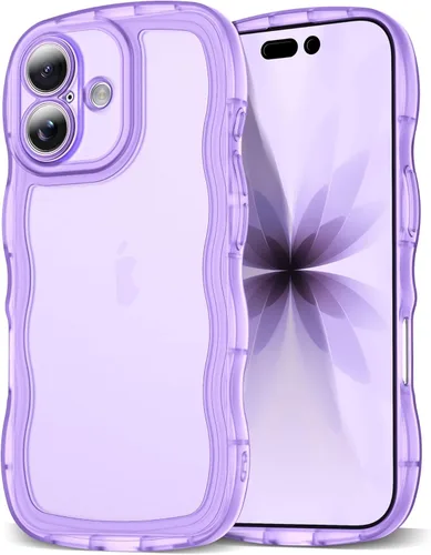 Miniatura 16 de SKYLMW Compatible con iPhone 6s Plus/6 Plus Case de 5.5", Linda Kawaii Marco Ondulado Rizado Forma de Marco Funda de Silicona Suave Resistente a