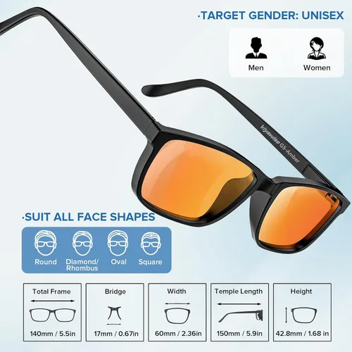 Miniatura 5 de G5 - Gafas de bloqueo de luz azul para mujeres y hombres, protección contra la fatiga ocular, bloqueadores de luz azul para leer