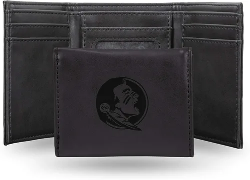 Miniatura 107 de NCAA Rico Industries - Billetera triple grabada con láser, con grabado láser, accesorio para hombre