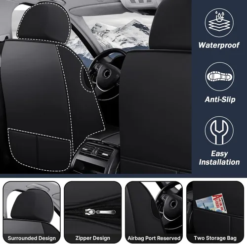 Miniatura 4 de Funda de asiento de auto para Buick Encore GX 2020-2025, duradera, resistente al desgaste, impermeable, funda de cojín para vehículo, transpirable