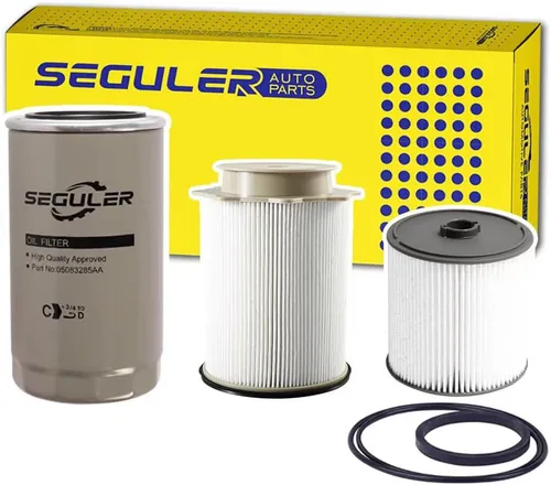Miniatura 10 de Kit de filtro diésel de 6.7 L - 68197867AA 68157291AA Filtro de combustible 5083285AA Aceite 53034051AB Filtro de aire Compatible con motores diésel