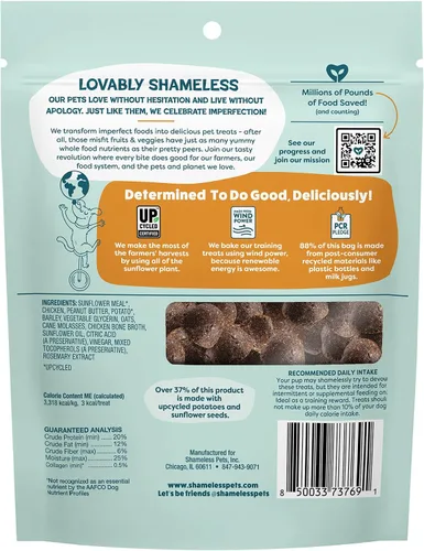 Miniatura 2 de Shameless Pets Golosinas de entrenamiento para perros con caldo de hueso, golosinas suaves y naturales para cachorros y perros con colágeno