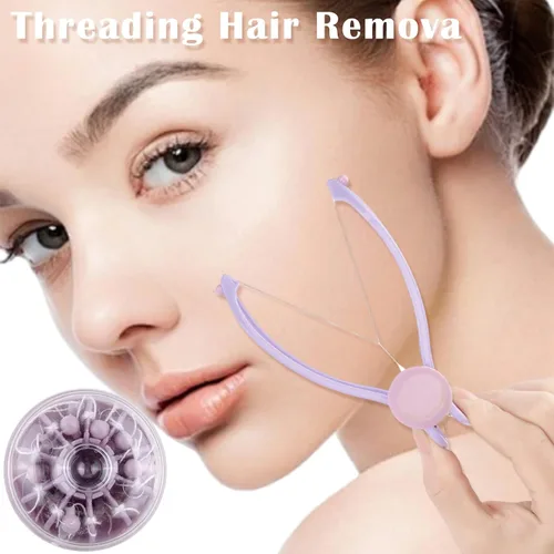 Miniatura 2 de Ideal Swan Paquete de 4 removedores de vello facial para mujeres, removedor manual de cabello de resorte para labio superior, barbilla, cara