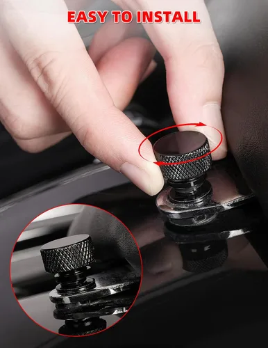 Miniatura 6 de Amazicha Tornillo de asiento de guardabarros de acero inoxidable, 2 unidades, rosca cromada de 1/4 "-20 compatible con Harley Davidson Touring
