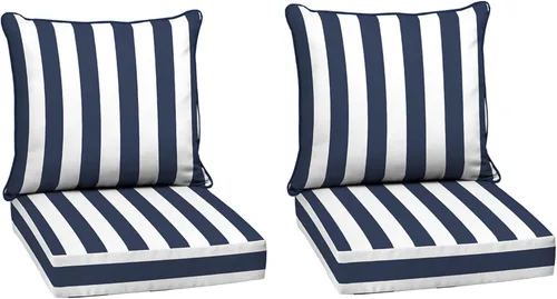 Miniatura 131 de Arden Outdoor Deep Seat Cushion Set, 24 x 24 pulgadas, Cojín para exteriores resistente al clima, a la lluvia y a la decoloración para silla, sofá