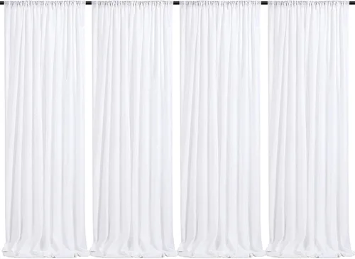 Miniatura 59 de Telón de fondo de lentejuelas moradas 2 paneles 2FTx8FT con purpurina telón de fondo cortinas para fiesta de Halloween fondo de fotos para bodas