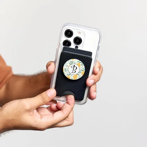 Miniatura 5 de Lemon Pop Socket Black Letter B - Phone Stand Fruit PopSockets PopWallet for MagSafe
