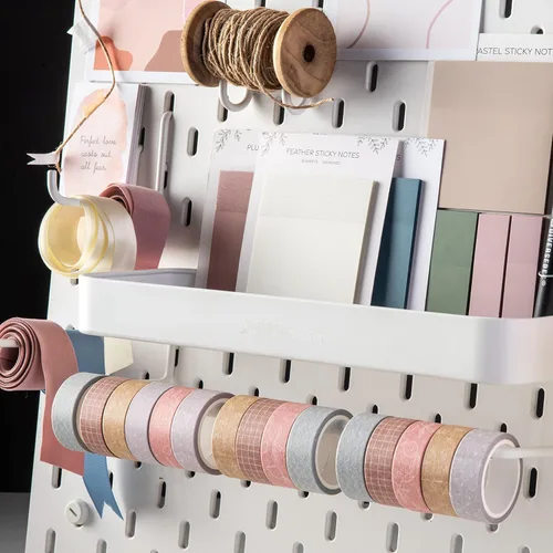 Miniatura 5 de DIVERSEBEE Juego de cinta washi pastel, 5 rollos de cinta decorativa para álbum de recortes, cinta de manualidades, suministros de diario de viñetas