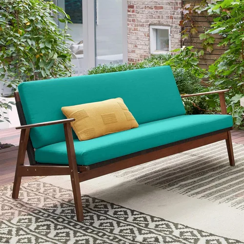 Miniatura 9 de idee-home Cojín de banco para exteriores impermeable, cojines de banco para muebles de exterior, almohadilla de asiento de repuesto para columpio