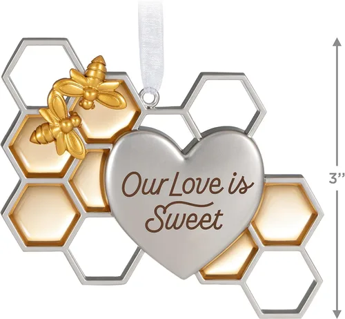 Miniatura 5 de Adorno de Navidad Hallmark Keepsake 2023, Nuestro amor es dulce, Abeja y panal