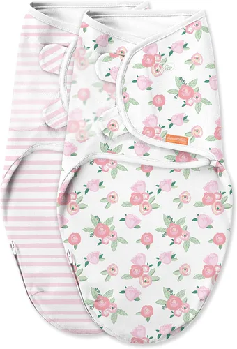 Miniatura 11 de SwaddleMe Luxe Easy Change Swaddle, Ellie Elephant/Triángulo Gris, S/M (0-3 meses)