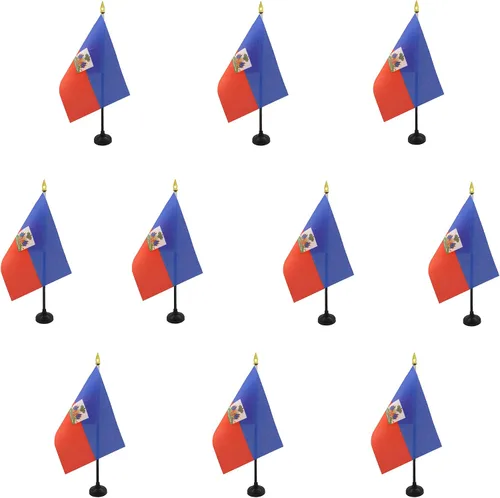 Miniatura 57 de AZ FLAG - Bandera de mesa Colombia de 4 x 6 pulgadas - Mini bandera colombiana de escritorio 100% poliéster 5.9 x 3.9 in - Cartel de oficina