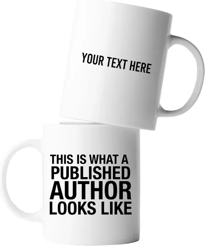 Miniatura 11 de Panvola This Is What A Published Author Looks Like Writer Novelist Gifts Funny Journalist Columnist Poet Taza de cerámica de 11 oz negro