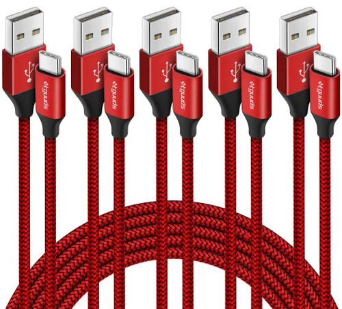 Miniatura 9 de etguuds Paquete de 5 cables USB A a USB C (3/3/6/6/10 pies), cable de carga rápida tipo C para iPhone 17 16 15 Pro Max Plus Air, Samsung Galaxy S25