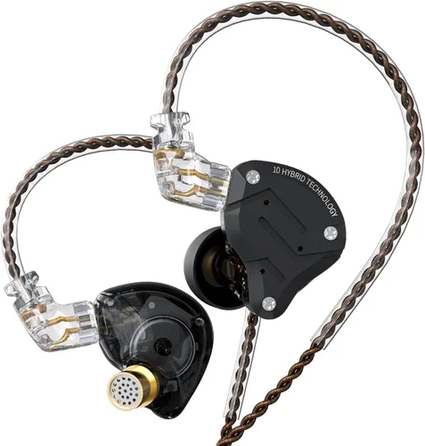 Miniatura 12 de KZ ZS12 PRO X - Audífonos intrauriculares IEM con micrófono, auriculares con cable para juegos 5BA 1DD híbridos, auriculares IEM con sonido estéreo