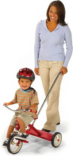 Miniatura 2 de Triciclo con manubrio ajustable Radio Flyer, 10", color rojo clásico, Rojo