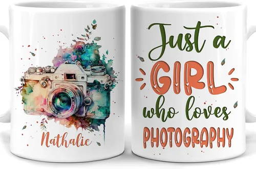 Miniatura 9 de Hyturtle Regalos Personalizados para Amantes de los Libros - Solo una Chica que Ama los Libros Taza de Café Personalizada de Cerámica 11oz - Regalos