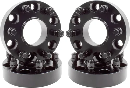 Miniatura 32 de Wheel Accessories Parts 4 adaptadores de espaciadores de rueda centrados en buje de 6 x 5.5, 0.236 x 5.500 in, 1.25 pulgadas de grosor, 3.063 in
