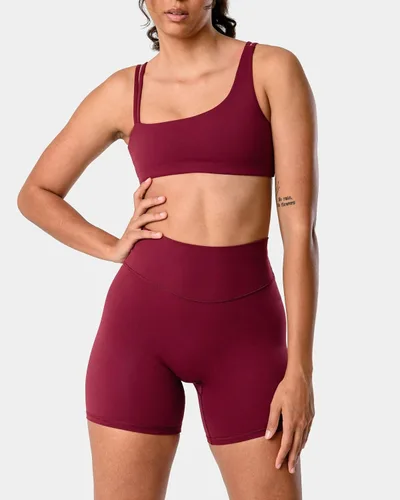 Miniatura 2 de Kamo Fitness Serenity - Pantalones cortos de cintura alta, entrepierna de 6 pulgadas, sin costura frontal, aptos para muslos, con costuras en V