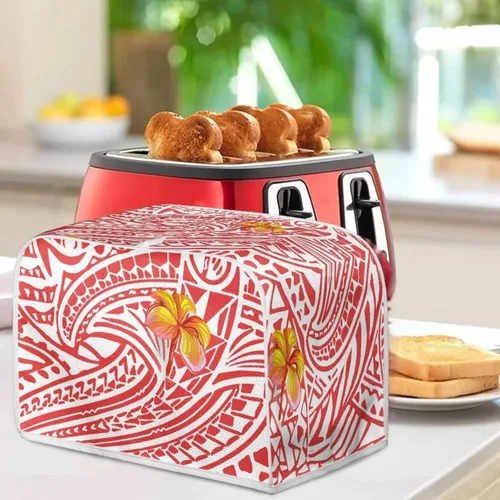 Miniatura 4 de Polynesia - Funda para tostadora de flores, duradera y pequeña, con gancho superior, lavable, a prueba de polvo, funda protectora para pan pequeño, M