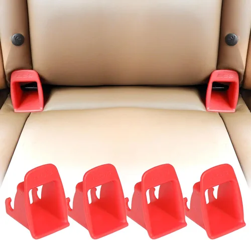 Miniatura 15 de ISOFIX - Guía de cierre de cinturón de interfaz, 2 piezas de hebilla de interfaz ISOFIX para asiento de automóvil, ranura guía fija, conector