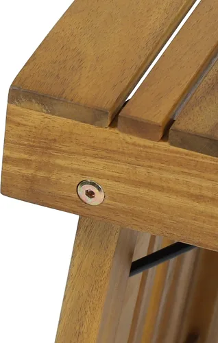 Miniatura 7 de Christopher Knight Home Hilton. Mesa auxiliar plegable de madera de acacia para exteriores, acabado en teca Acabado teca