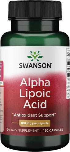 Swanson Ácido alfa lipoico – Suplemento natural que apoya niveles saludables de presión arterial ya dentro de un rango normal – Promueve el