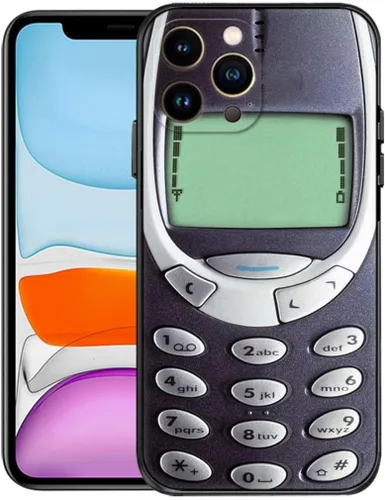 Miniatura 7 de Compatible con funda para iPhone 13 Pro Max, fundas con diseño de piel elegante y retro de silicona suave divertida en 3D. Compatible con Nokia. Una