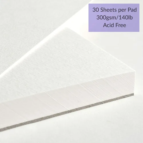Miniatura 8 de ARTISTIK Bloc de acuarela de 12 x 9 pulgadas para arte de medios mixtos y medios a base de agua, 10.58 oz (140 libras) bloc de papel de acuarela