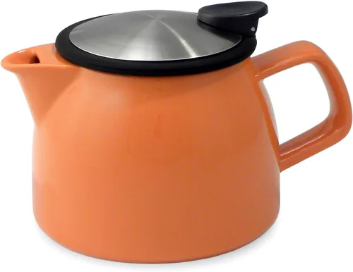 Miniatura 5 de FORLIFE Bell - Tetera de cerámica con infusor de cesta, 16 onzas/15.9 fl oz, grafito negro