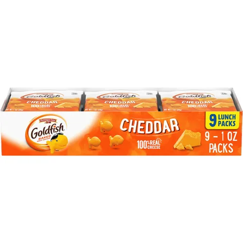 Miniatura 15 de Goldfish Colors Cheddar Crackers, paquete de aperitivos, 0.9 onzas, bandeja de paquete múltiple de 9 CT